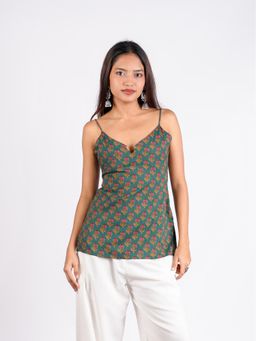 NISHORAMA - Green Floral Kurti