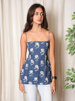 NISHORAMA - Blue Floral Kurti
