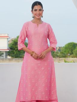 ARAMYA - Pink Printed Kurta