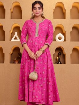 ARAMYA - Pink Printed Kurta