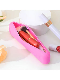 NFI Essentials - Pink Cosmetic Organizer Womens Makeup Brush Pouch