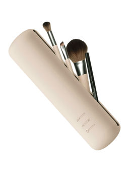 NFI Essentials - Khaki Cosmetic Organizer Womens Makeup Brush Pouch