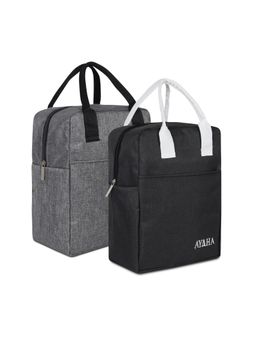 NFI Essentials - Multi-Color Pack of 2 Insulated Lunch Bag Office Tiffin Bag Durable and Stylish