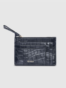 SENNES - Mississippi Croc Black Card Case (S)