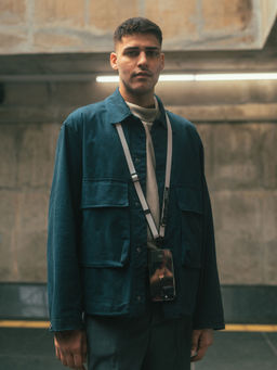 DailyObjects - Light Grey Strobe Lanyards