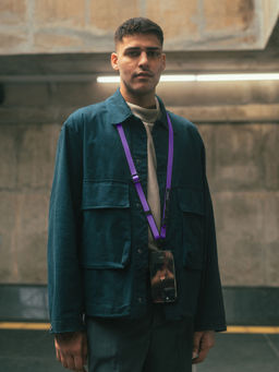 DailyObjects - Purple Strobe Lanyard