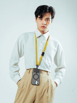 DailyObjects - Yellow Leatherite Crossbody Phone Lanyard - Strap