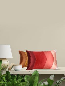 Sivya by Home - Colorblock Rectangular Cushion Cover Multi-Color (Pack of 2)