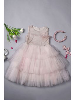 One Friday - Kids Girls Pink Solid Dress
