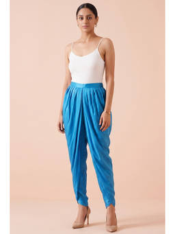 First Resort by Ramola Bachchan - Turquoise Tulip Pants
