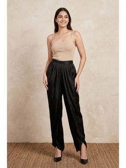 First Resort by Ramola Bachchan - Black Tulip Pants