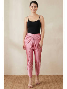 First Resort by Ramola Bachchan - Pink Tulip Pants