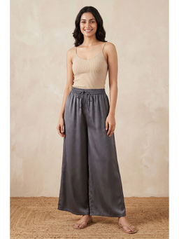 First Resort by Ramola Bachchan - Grey Cotton Pants