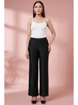 First Resort by Ramola Bachchan - Black Box Pleated Palazzo