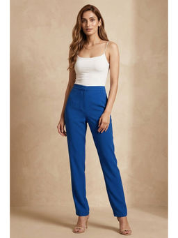 First Resort by Ramola Bachchan - Blue Slim Fit Pant