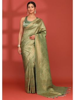 Taashi - The Forest Floor Green Saree