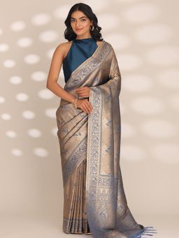 Taashi - The Sovereign Plume Beige Saree
