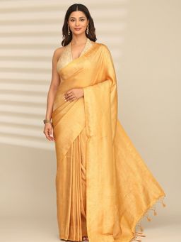 Taashi - Contours of Muted Ash Variant 3 Multi-Color Saree