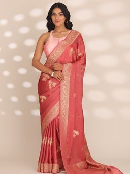 Taashi - Thermal Meridians Beige Saree