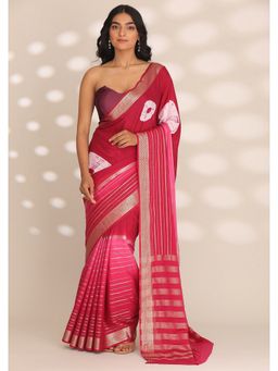 Taashi - Stitch in the Void Beige Saree