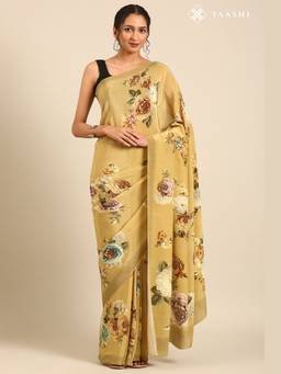 Taashi - The Ochre Myth Multi-Color Saree