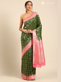 Taashi - Noor Verde Multi-Color Saree