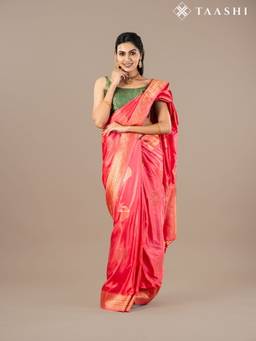 Taashi - Blush Pink Banarasi Silk Weave Saree