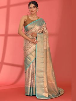 Taashi - Transmuted Gold Cream Saree