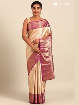 Taashi - Sandstone Lustre Copper Saree