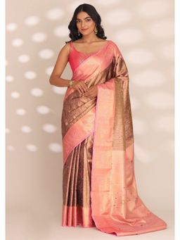 Taashi - The Scribe's Inkwell Bronze Saree