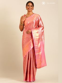 Taashi - Ruby Heritage Pink Saree