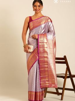 Taashi - Amethyst Cadence Purple Saree