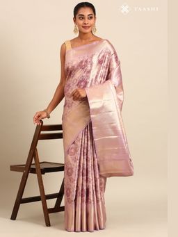 Taashi - Rose Quartz Heritage Pink Saree