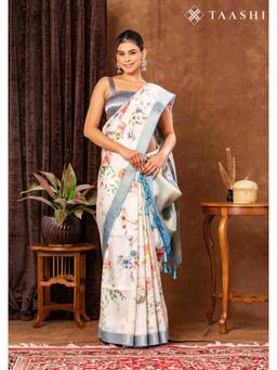 Taashi - Multi-Color Tissue Contemporary Printed Saree