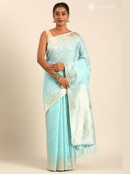 Taashi - Classic Vestige Beige Saree