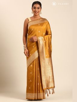 Taashi - Luminous Thread Beige Saree