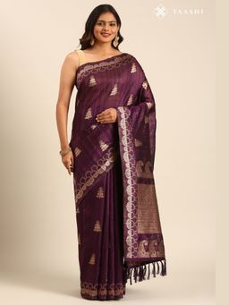 Taashi - The Archival Garland Red Saree