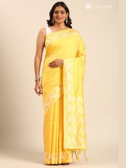 Taashi - The Graduated Scale Beige Saree