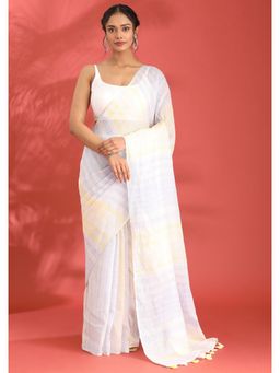 Taashi - The Jasmine Parallel Multi-Color Saree