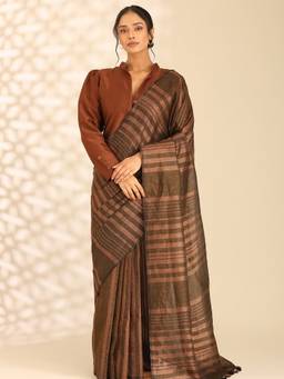 Taashi - The Copper Ore Multi-Color Saree