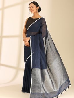 Taashi - The Indigo Palladium Navy Blue Saree