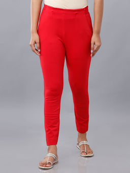 De Moza - Red Women's Casual Pant