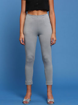 De Moza - Light Grey Women's Casual Pant