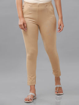 De Moza - Beige Women's Casual Pant