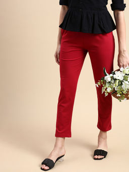 De Moza - Red Women's Casual Leggings