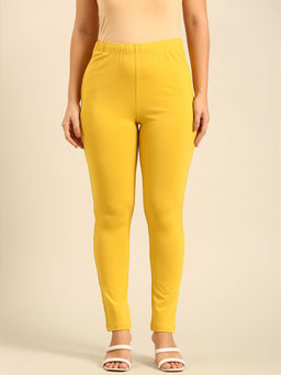 De Moza - Lime Yellow Women's Casual Leggings