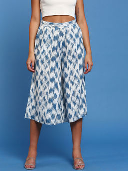 De Moza - White Women's Casual Culottes