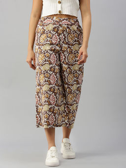 De Moza - Brown Women's Casual Culottes