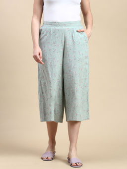 De Moza - Mint Green Women's Casual Culottes