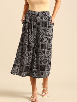 De Moza - Black Women's Casual Culottes